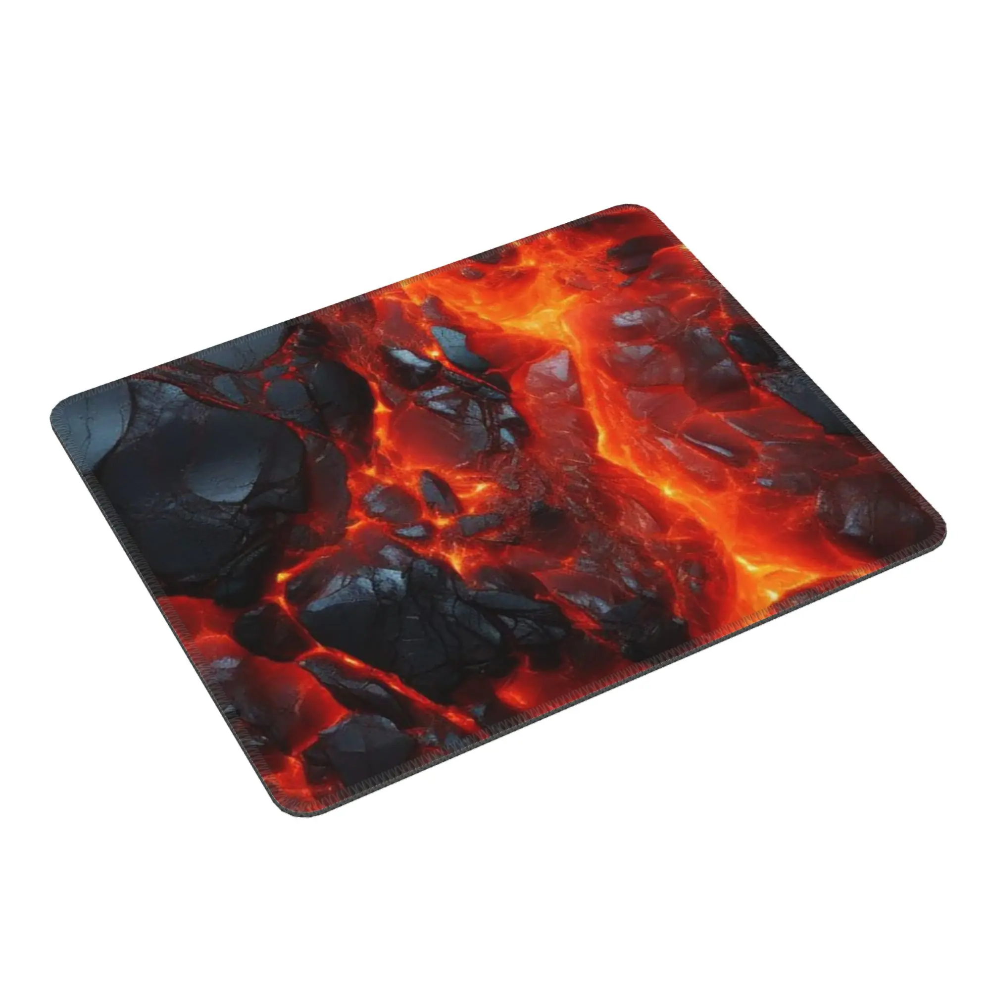 Magma Volcano Lava Fire Mouse Pad Computer Keyboard Mouse Mat Gaming PC Laptop Desk Mat Office Accessories Table Mats