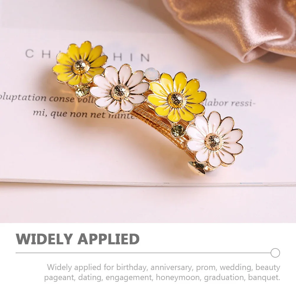2 قطعة مقاطع الشعر الملونة زهرة تصميم المرأة دبابيس الشعر بسيطة رائعة لحفل الزفاف عيد ميلاد المواعدة حفلة موسيقية اكسسوارات الديكور