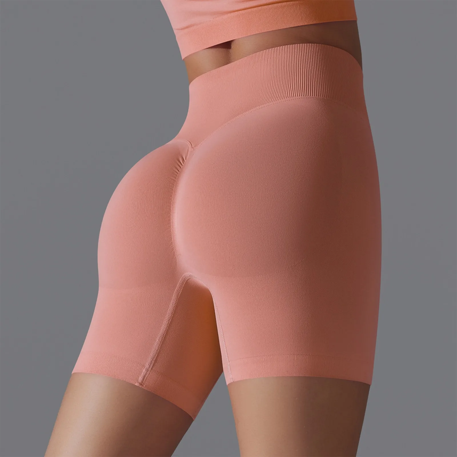 

Seamless Sports Shorts Woman Scrunch Booty High Waist Elastic Gym Fitness Leggings Hip Lifting Peach Workout Biker Short Tight Y