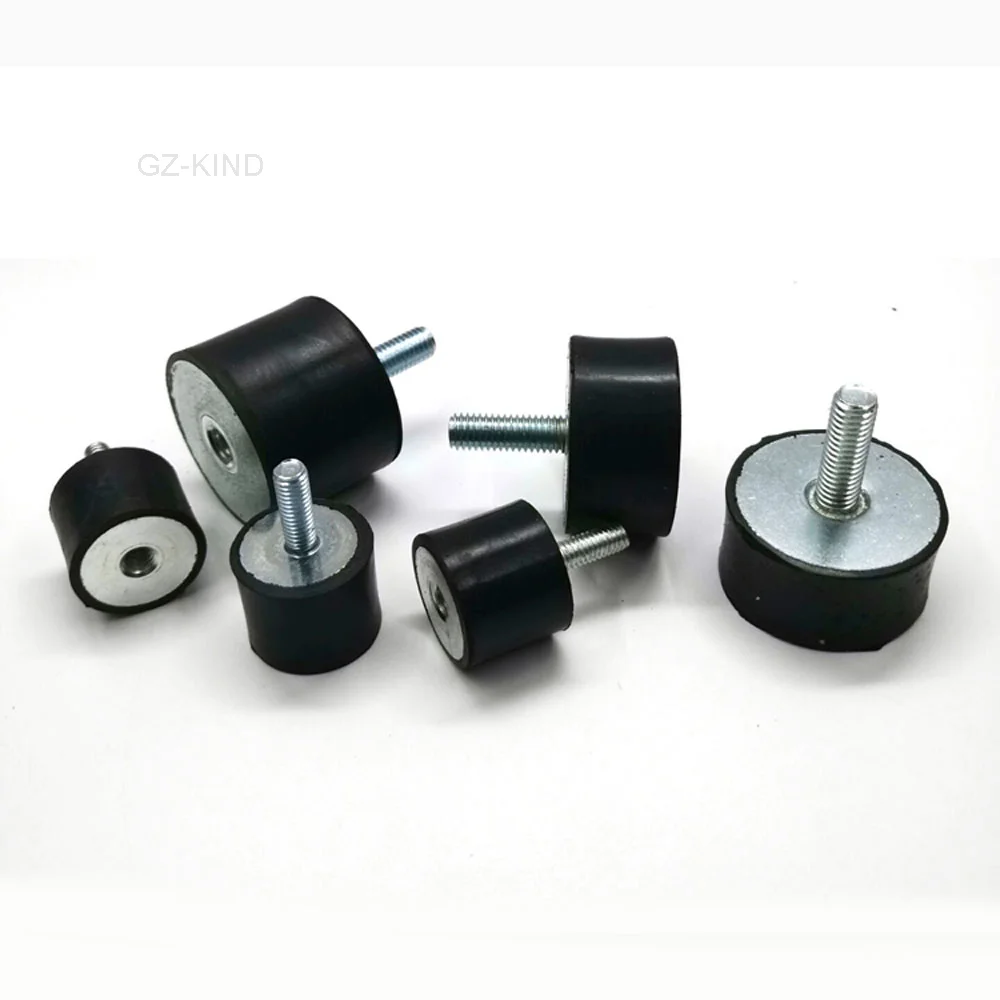 

1 pcs M3 M4 M5 M6 M8 Rubber Branch Dia 8/10/13/15/20/25/30/40mm anti-vibration coil silencer type VD