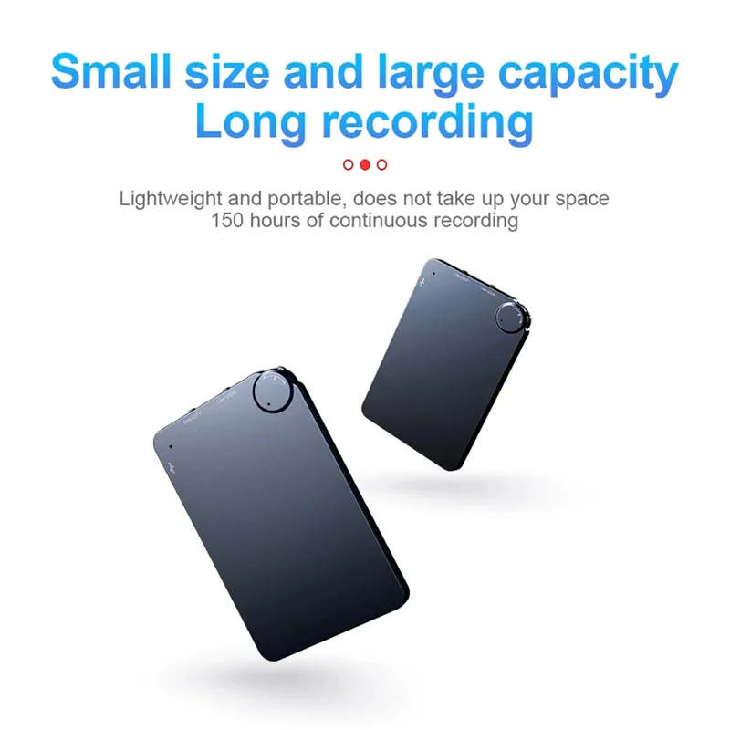 (Limited Offer) Ultra-Thin Noise Reduction Recorder Mini Digital Recorder Professional Portable Recorder For Classes, Meetings