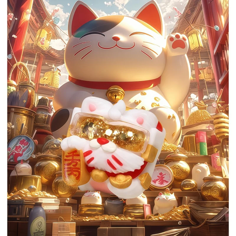 

Клавиатура Zhaocai Cat Theme, оригинальный полимерный материал, индивидуальный подарок, многослойный клей, крестообразная ось, отверстие, одиночное положение ESC, милое