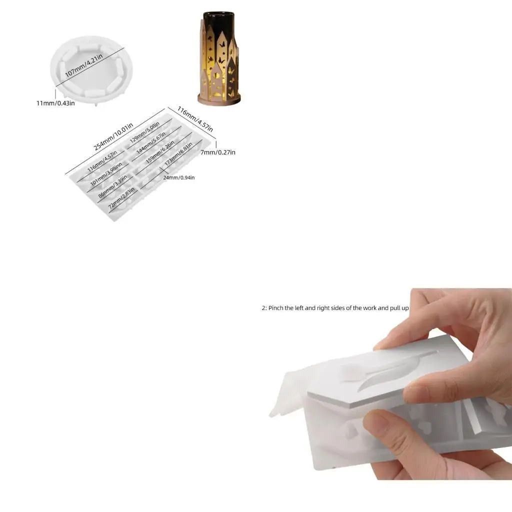 

9HJK Силиконовый Дом Держатель Подсвечник