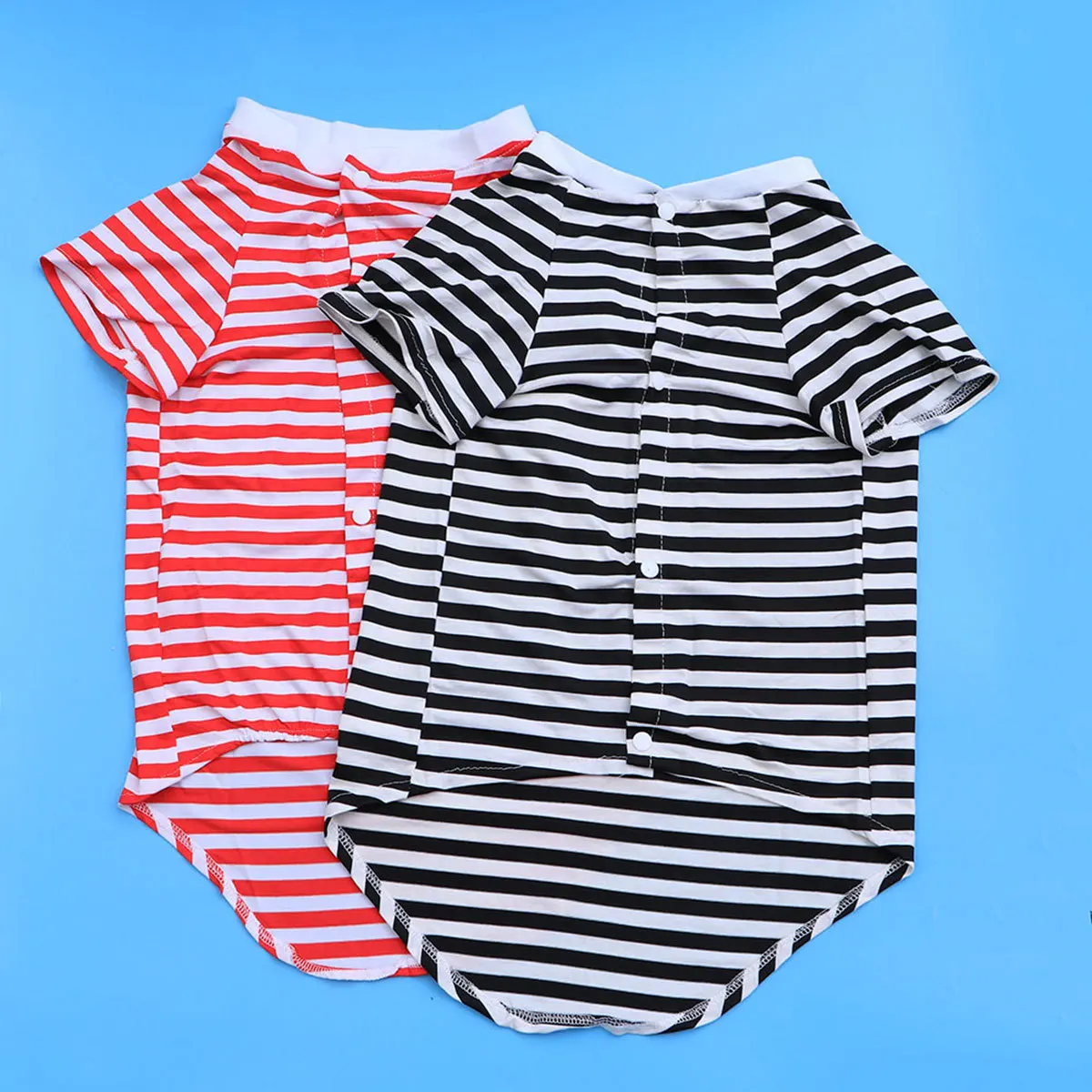 

Large Dog Clothes Red White Striped Cotton Vest For Medium To Large Breeds Breathable Dog T Shirt Sun Protection Anti Hair