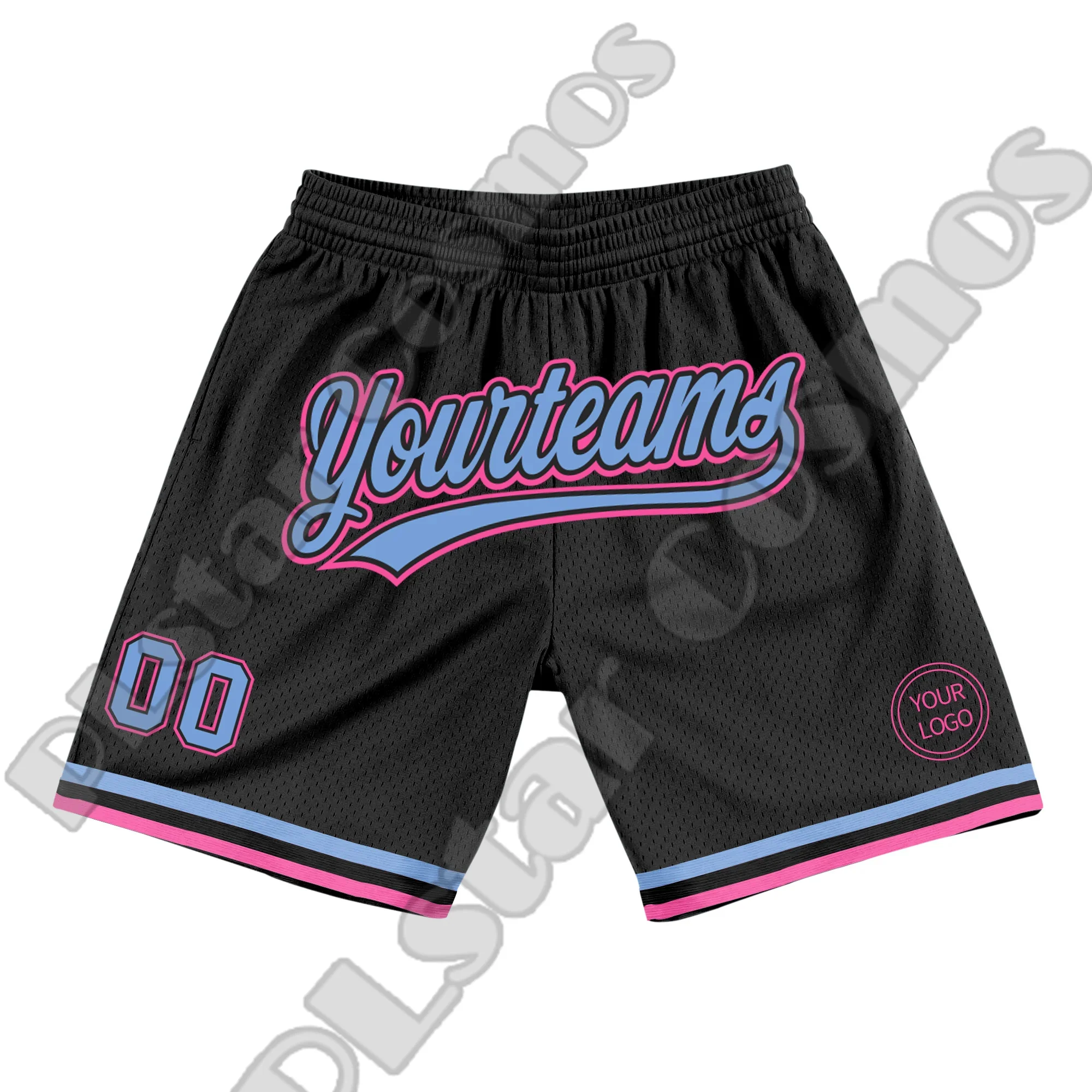 Custom Name Logo Team Number Basketball Shorts Pants Retro Breathable Mesh Sportswear 3DPrint Summer Harajuku Drop Shipping X4