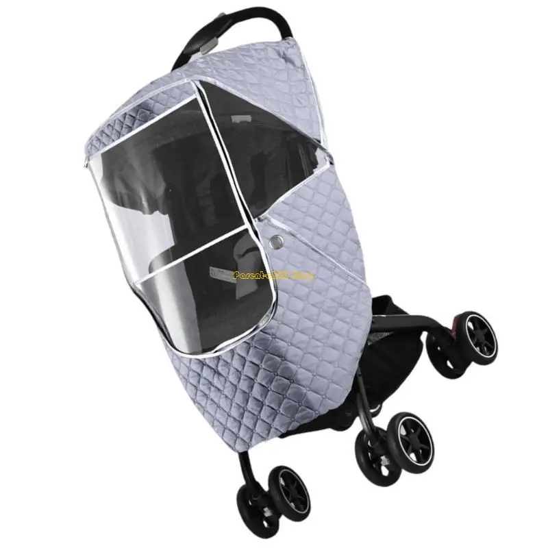 WXTD الطفل يدفع باليدين الطقس درع غطاء المطر تنفس الطفل يدفع باليدين غطاء الملحقات Portective درع #3