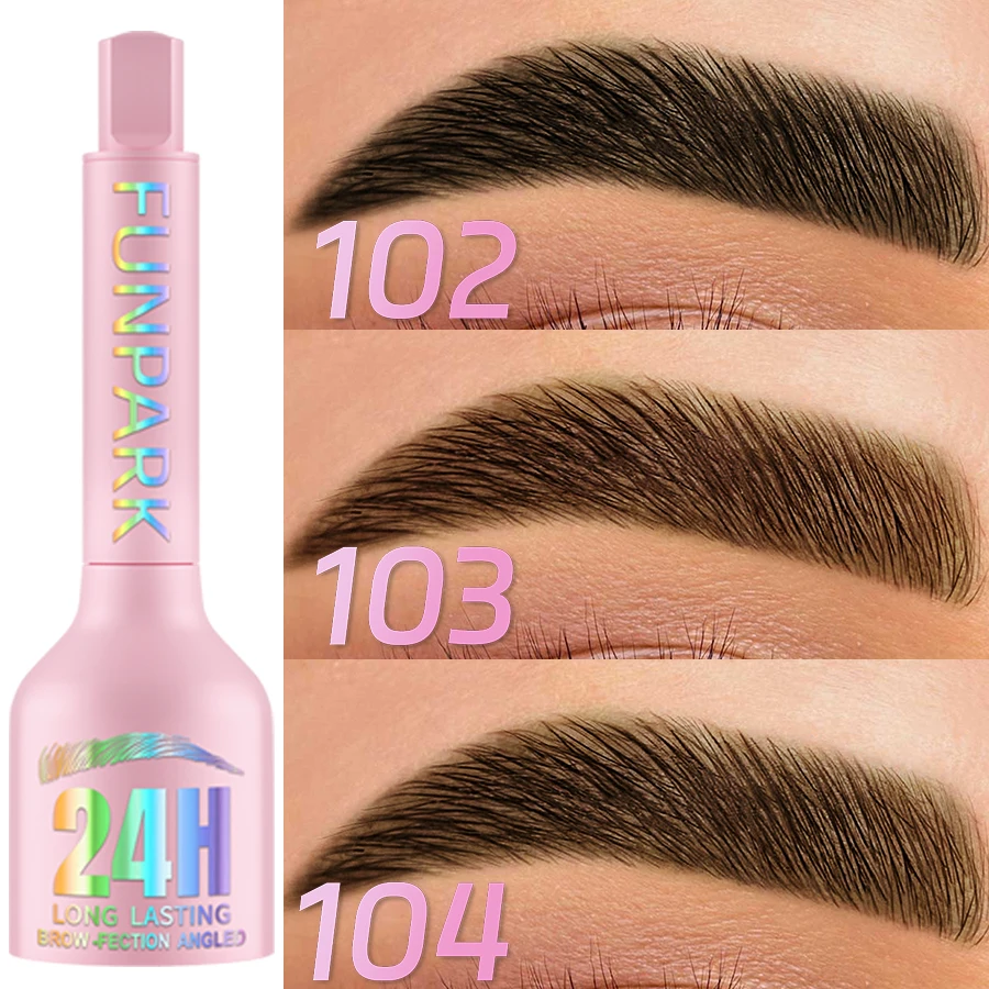 3 Colors 3D Eyebrow Pen Black Brow with Brush Eyebrow Enhancers Cream Makeup Anti-smudge Waterproof Long Lasting Eye Pencil