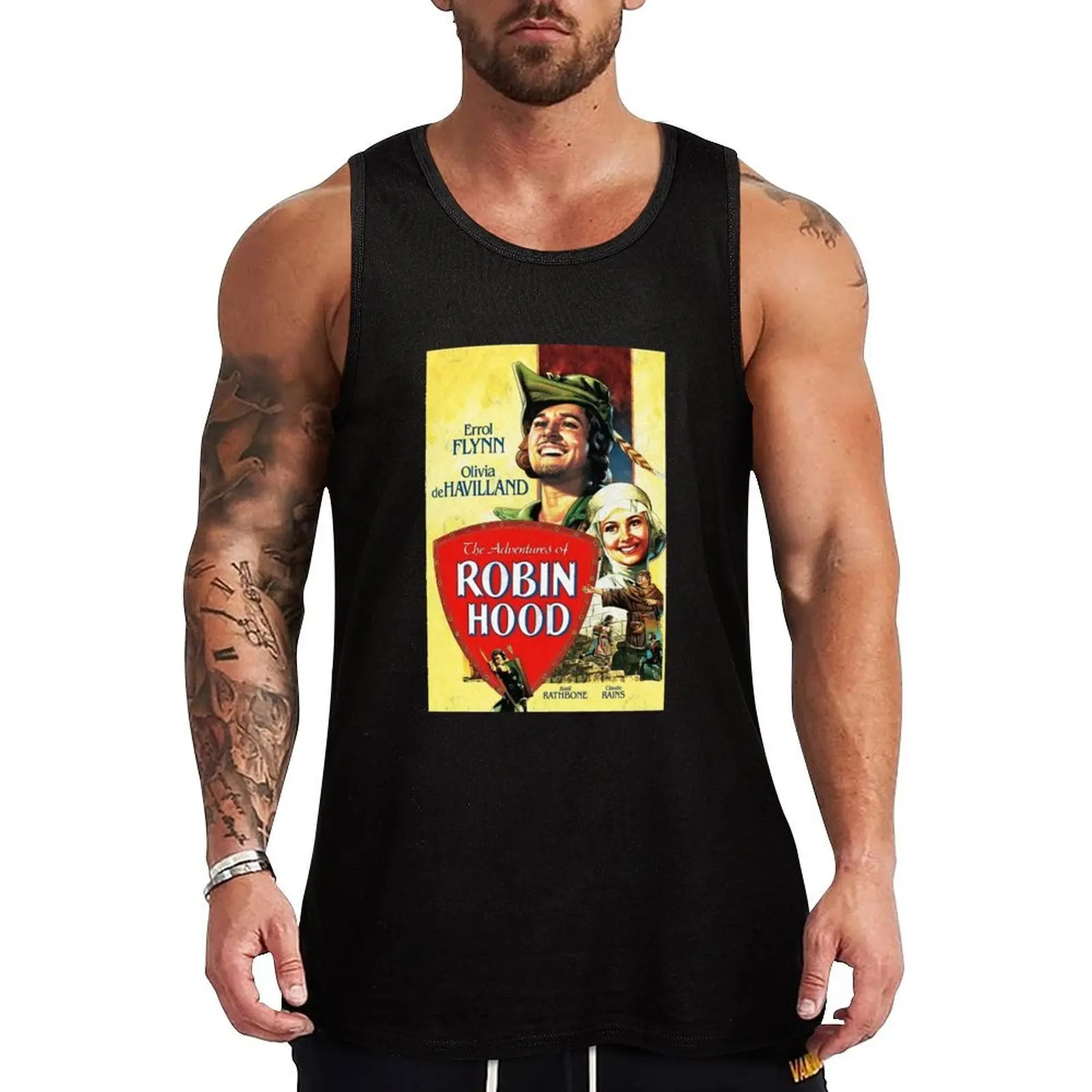 

The Adventures of Robin Hood - Movie Poster of the 1938 Technicolor Epic Swashbuckler Film Tank Top
