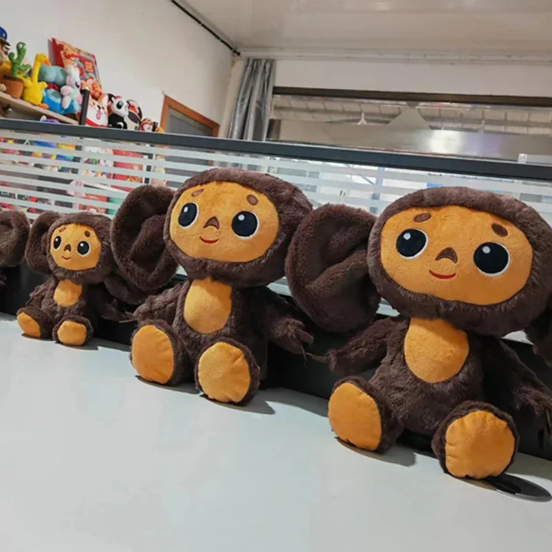 

23Cm Russia Film Cheburashka Plush Doll Big Eyes Monkey Cheburashka Stuffed Plushie Toys Lovely Comfort Pillow For Kids