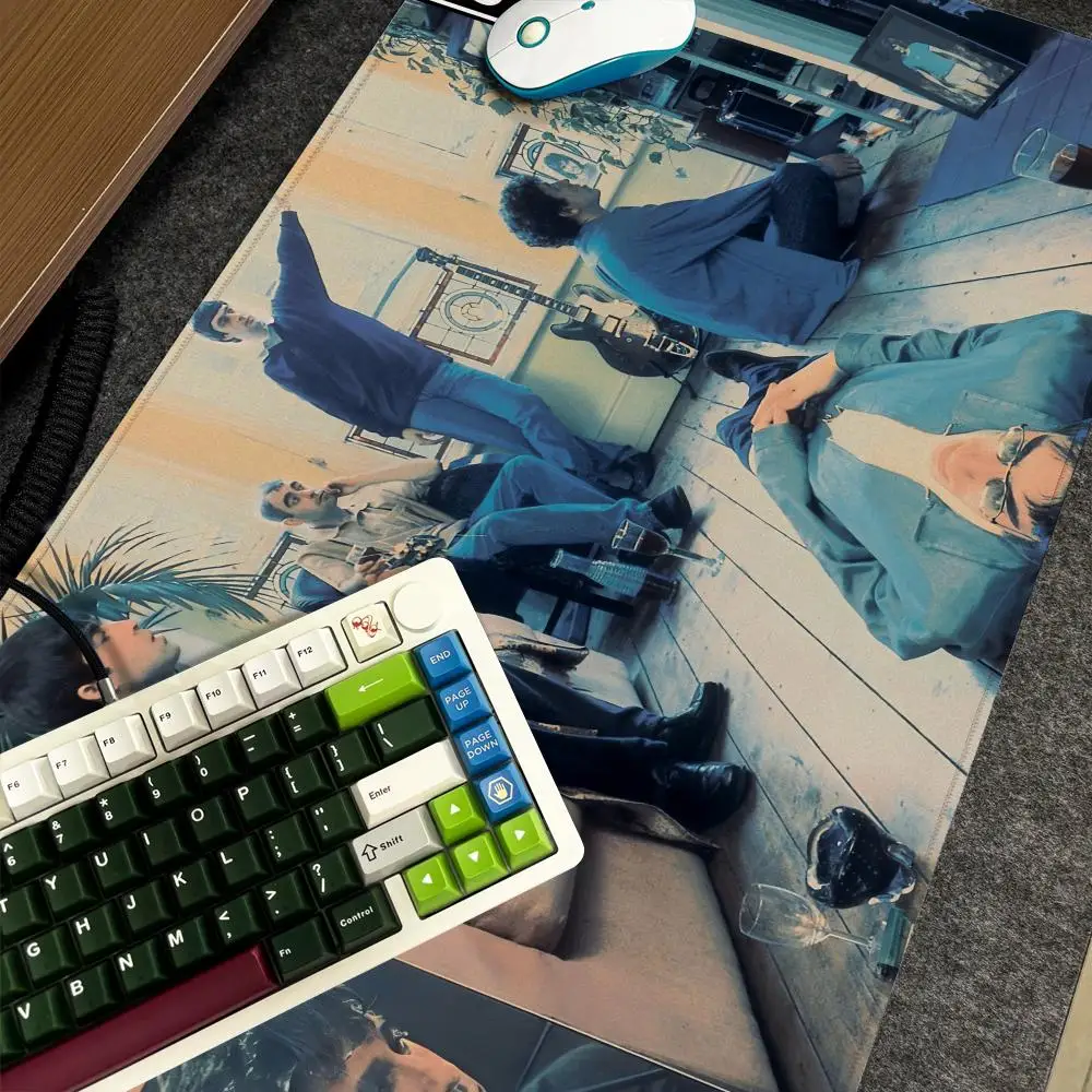 Band O-Oasis Definite Maybe Mauspad Xxl Computer Große rutschfeste Gamer-Tastatur 90 x 40 cm Art Design HD-Schreibtischunterlage