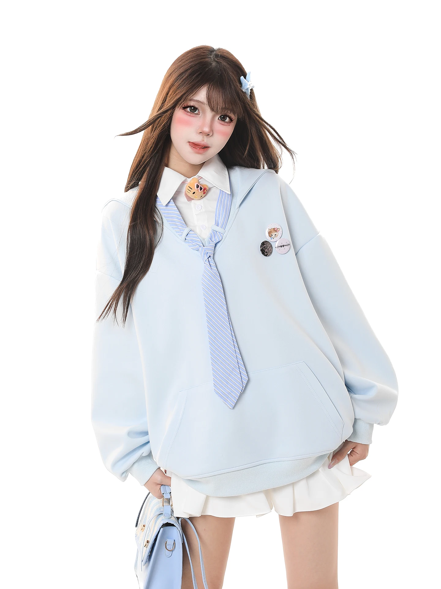 

Свободная женская толстовка с капюшоном, весенний дизайн, модная, в стиле колор-блок, с эффектом тай-дай, повседневный лонгслив с длинными рукавами