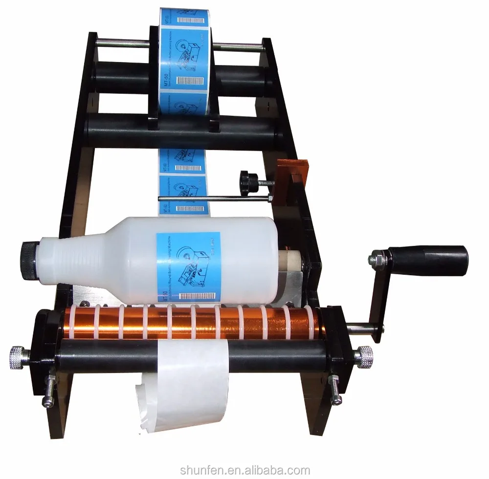 

An economical and simple manual round bottle labeling machine (manual round bottle labeling machine, labeling machine)