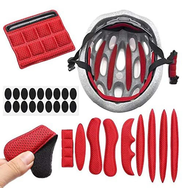 2 Pack Universal Cycling Replacement Sponge Pads Set Helmet Cushions Kit For Bike Cycling Motorcycle Helmet