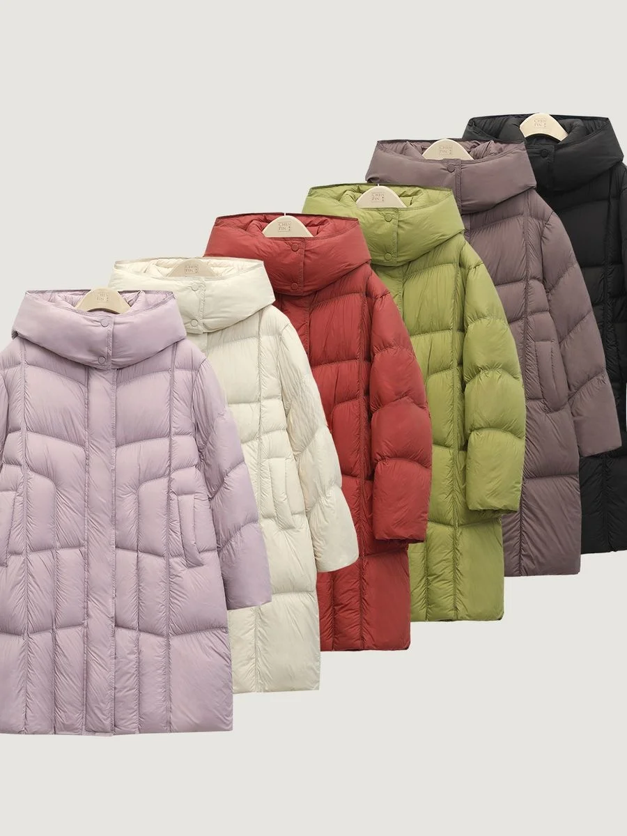 

Утепленная женская зимняя куртка-пуховик средней длины с отстегивающимся капюшоном, новая модель, теплая, морозостойкая