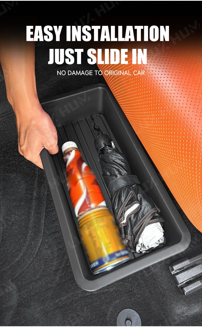Auto-Untersitz-Aufbewahrungsfach Ausziehbarer Organizer Maßgefertigte Versteckte Schublade Wasserdichte Auto-Aufbewahrungsbox für Regenschirm Universal – Detail 6