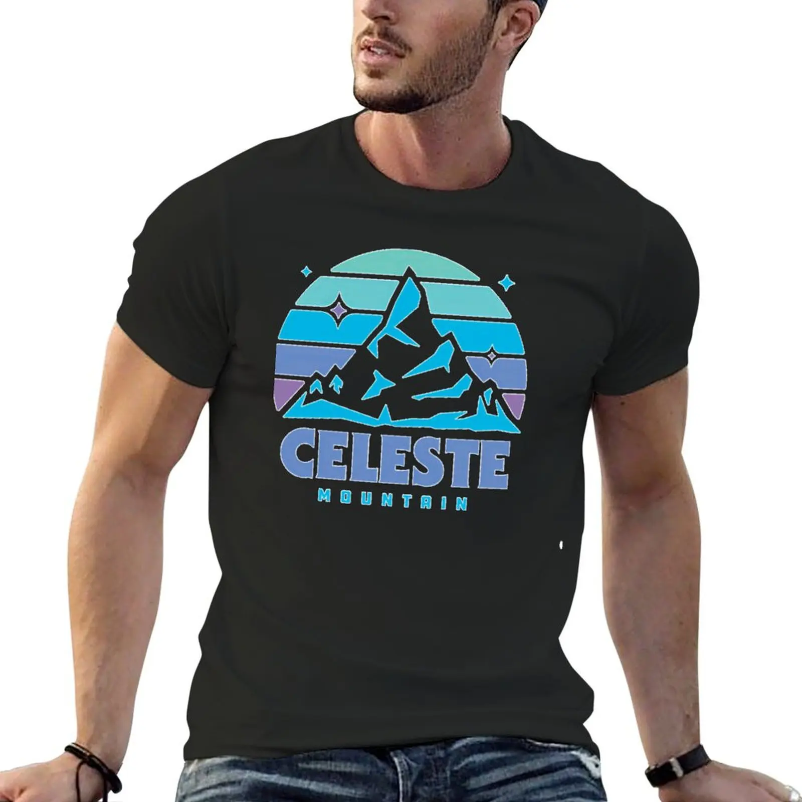 Celeste Mountain T-shirt vintage clothes aesthetic clothes customizeds mens white t shirts