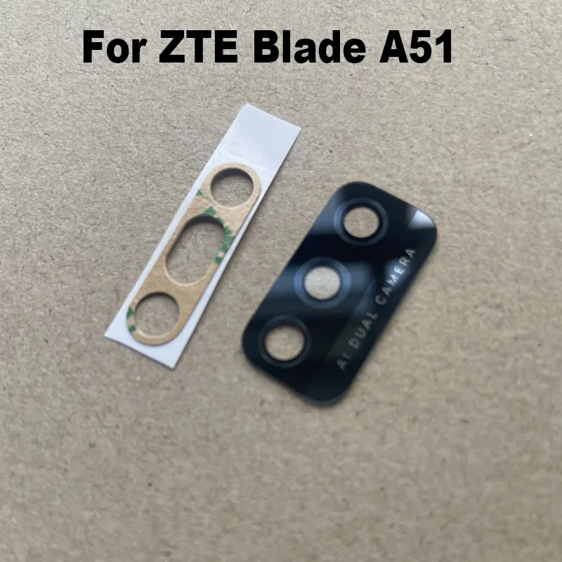 New Back Camera Glass For ZTE Blade A51 Rear Camera Glass Lens With Adhesive Sticker