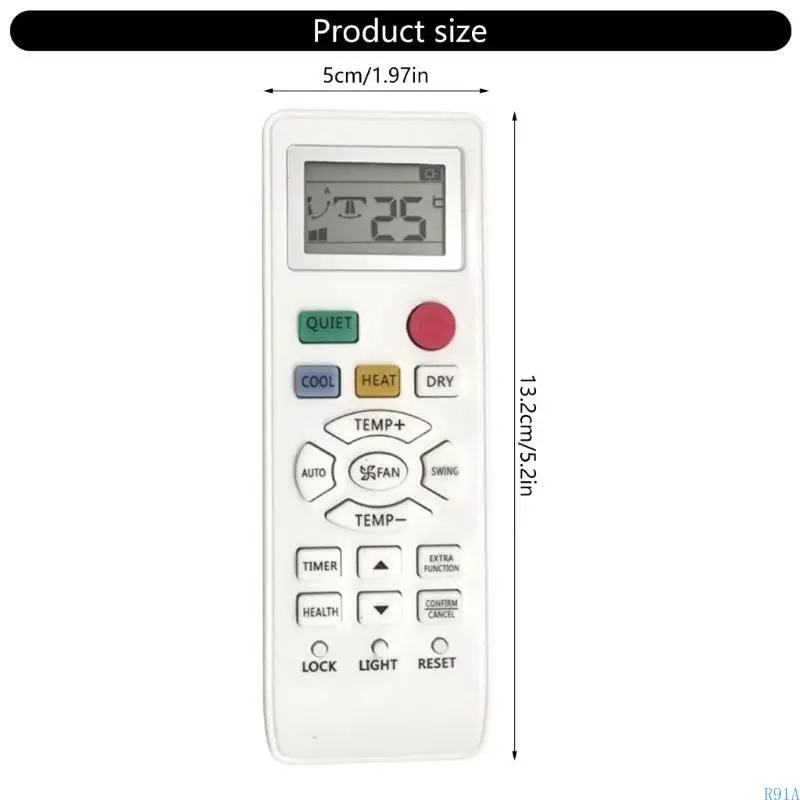 R91A Sostituzione universale Controllo telecomando per YR HD01 YL HD04 YR HD06 YL HD02 HA 0361 Condizionatori d Predusta