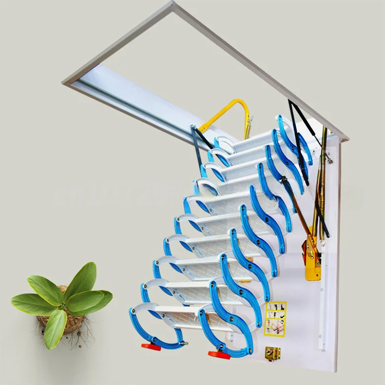 For Luxury Attic Ladder, Retractable Pull-down Staircase, and Staircase with Handrail in The Attic