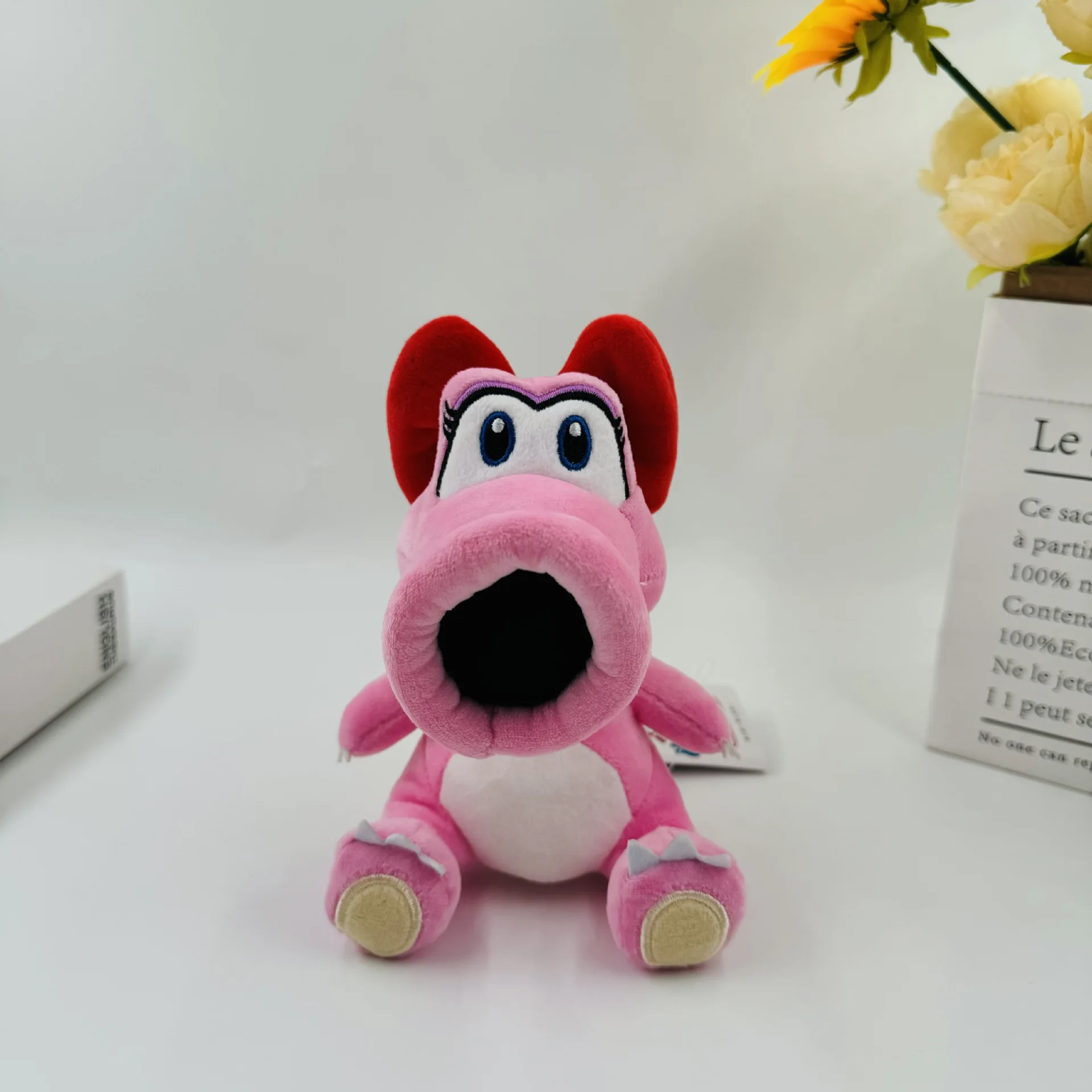 New Super Mario Game Figure Pea Shooter Dragon Girl Birdo Toy Kawaii Doll Soft Toy Kids Fans Collection Birthday Christmas Gift