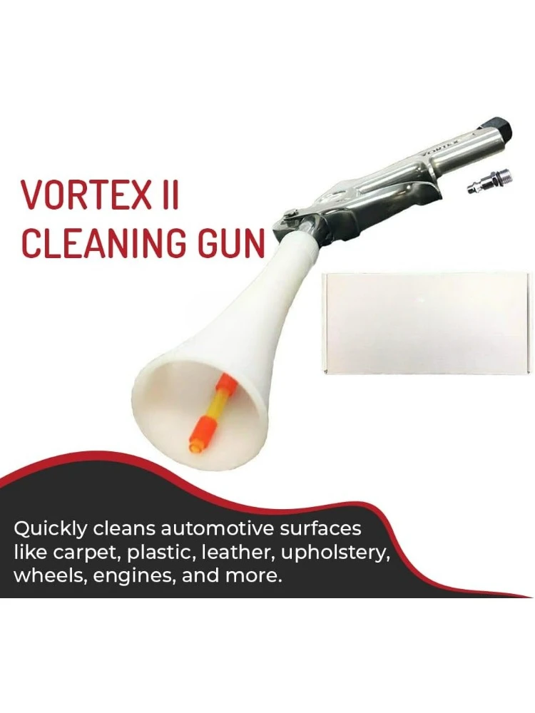 Vortex Cleaning Gun - Quickly Blasts Dirt and Dust from Surface - Works with Air Compressor (Vortex II)