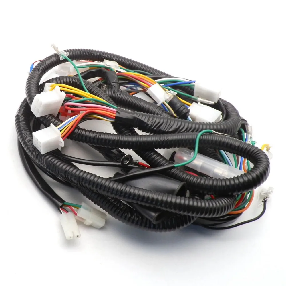 Motorcycle Wire Harness Wiring Assembly for Gy6 150cc Chinese Scooter Moped R5 R9 11 Pole 8 Pole Magneto