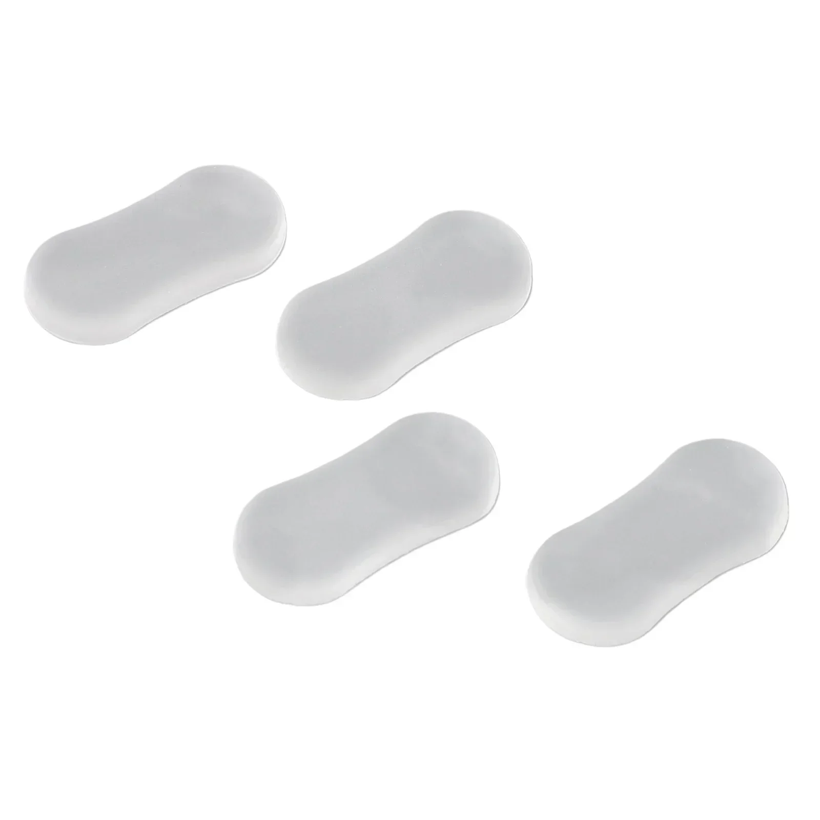 Bathroom Toilet Seat Bumper Accessory Parts Replacement Spare Transparent 45*20*5mm 4pcs Protective Home Decor