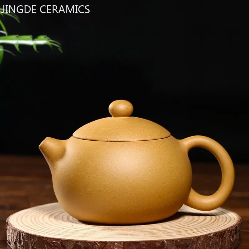 

180ml Authentic Raw Ore Section Mud Teapot Yixing Purple Clay Tea Pot Master Handmade Xishi Beauty Pot Traditional Zisha Tea Set