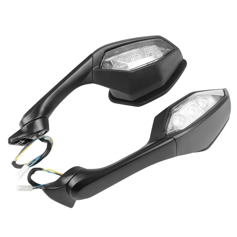 

AEF2-Motorcycle Rear View Mirrors With Turn Signals For YAMAHA R1 R6 YZF-R1 YZF-R6 2017 2018 2019 2020