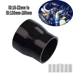 Straight Silicone Reducer Hose Intercooler Turbo Intake Pipe Coolant Hose Universal Silicone Hose Coupler ID16mm-22mm to ID180mm