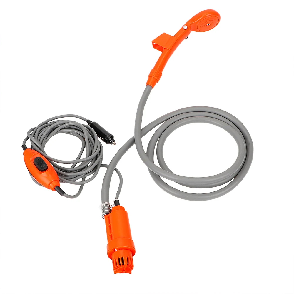 For Car RV Truck Trailer With Cigarette Lighter Electric Pump 12V Portable Universal Car Washing Outdoor Camping Travel Shower