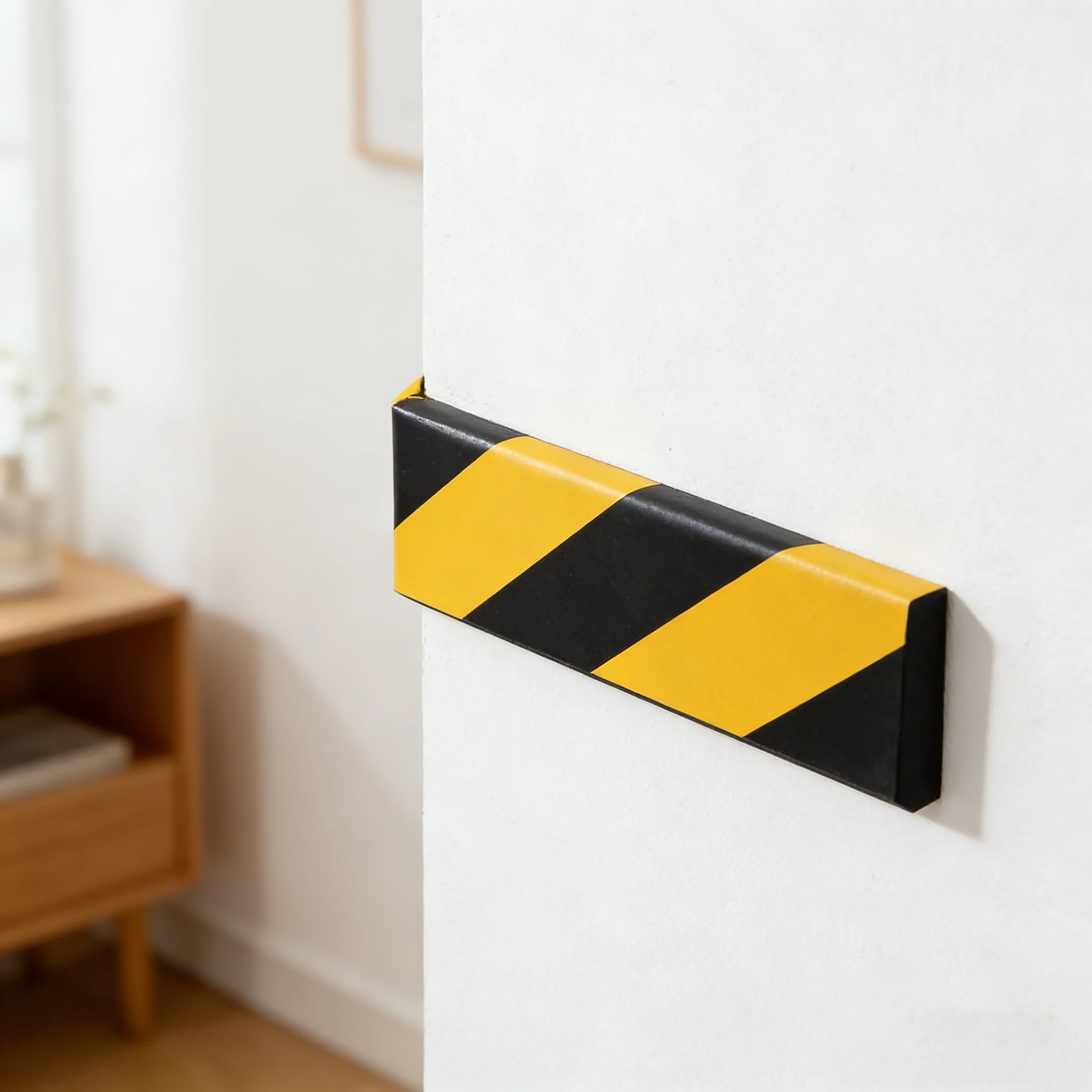 4Pcs Reflective Strips Garage Wall Guards Wall Edge Protector For Parking Garage Wall Bumper Guards Non-Slip