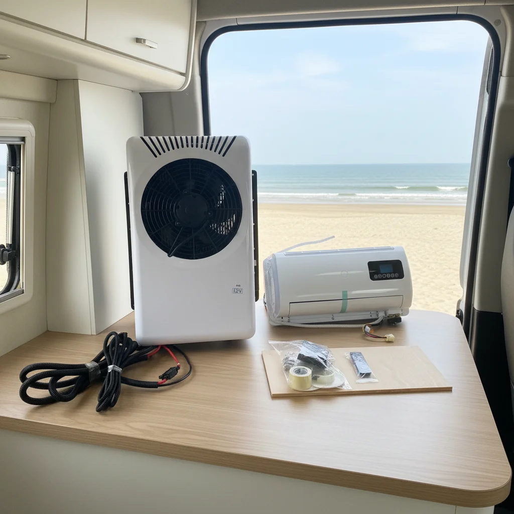 

Parking Cooler Cabin Electric 24v Cooling System Truck Ac Unit 12v air Conditioning for Truck Engineering / Special Vehicles