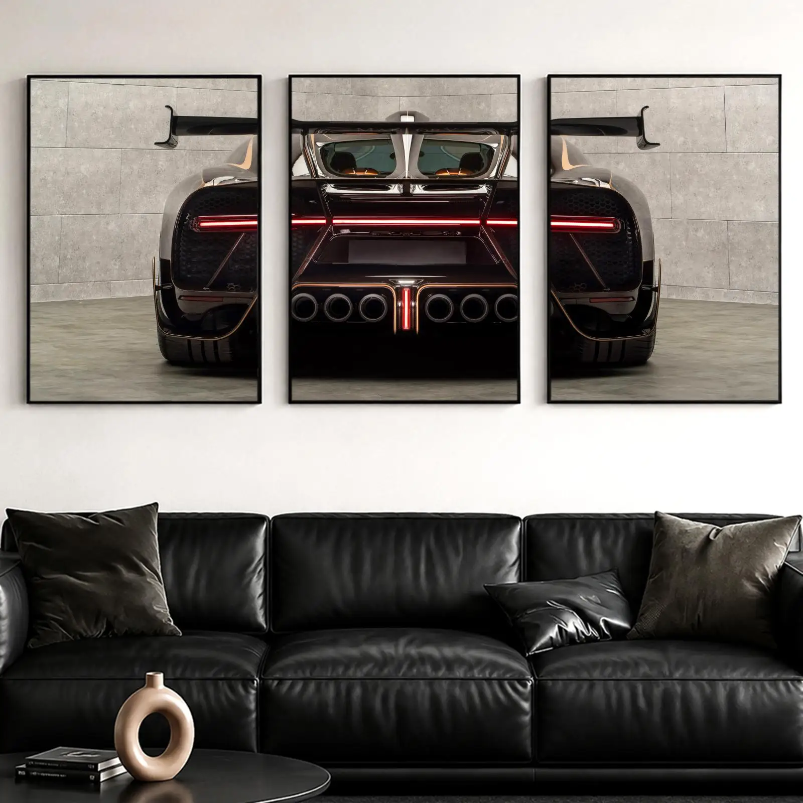 High End Automotive Artwork Painting Calligraphy Canvas Poster Set Wall Artwork for Bedroom Living Room Decorative Prints Gift