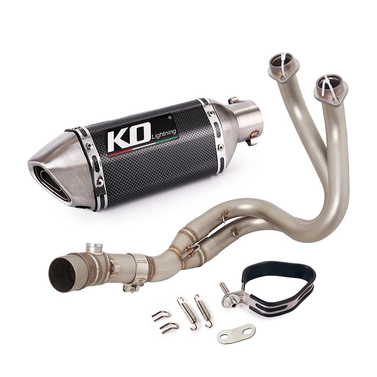 Voor Kawasaki Z650 Ninja 650 Versys 650 Z650RS Motorfiets Uitlaatsysteem Front Sluit Link Pijp Slip Op 51Mm Uitlaat escape