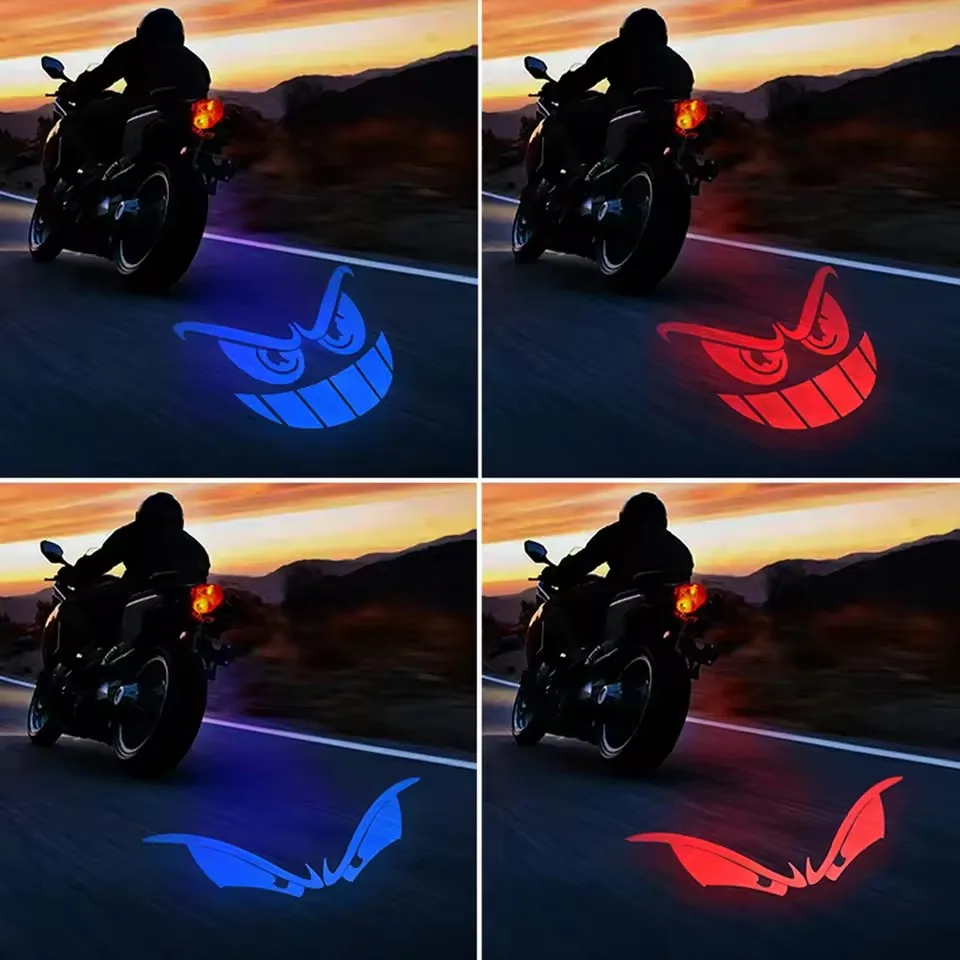 12V Motorrad LED Unterbodenbeleuchtung Projektor Teufelsauge Bremsrücklichter Universal für die meisten Motorräder Autolampen Dekorationszubehör