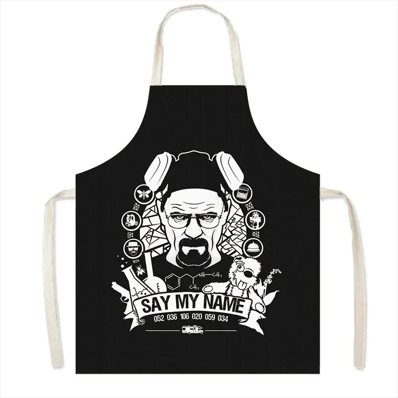 Funny LOS POLLOS Chicken Brothers Print Cooking Apron for Women Men Pinafore Household Cleaning Tools Baking Chef Kitchen Aprons