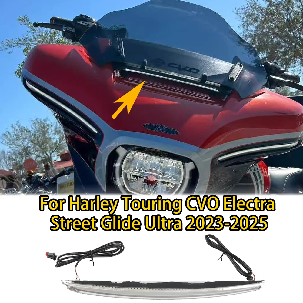 

Для Harley Custom Light, центральный обтекатель лобового стекла, вентиляционное отверстие для Harley Touring CVO Electra Glide Street Glide Ultra 2023 2024 2025