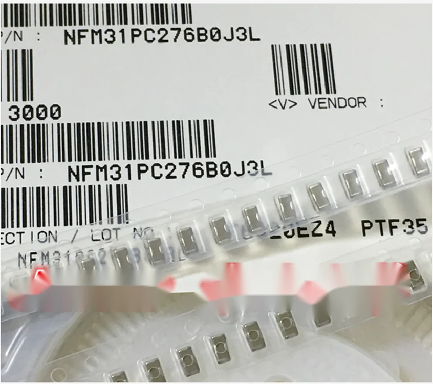 10PCS/LOT NFM31PC276B0J3L Three Terminal Filter Capacitors  1206/3216  27UF  6.3VDC 6A Can supply a full range.