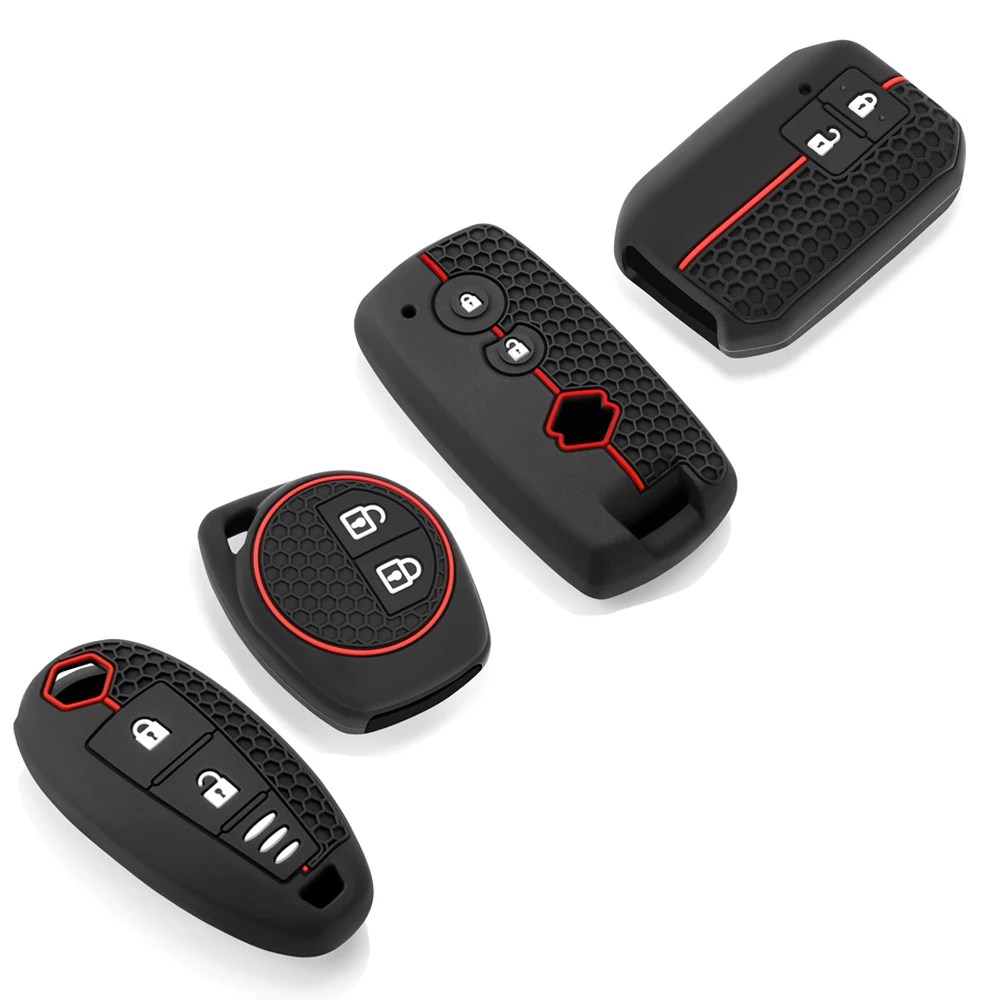 Car Remote Key Case Cover For Suzuki Grand Vitara SX4 S-Cross XL-7 Kuyucha Sch4 Swift Liana Jimny Keyless Key Bag Holder Shell