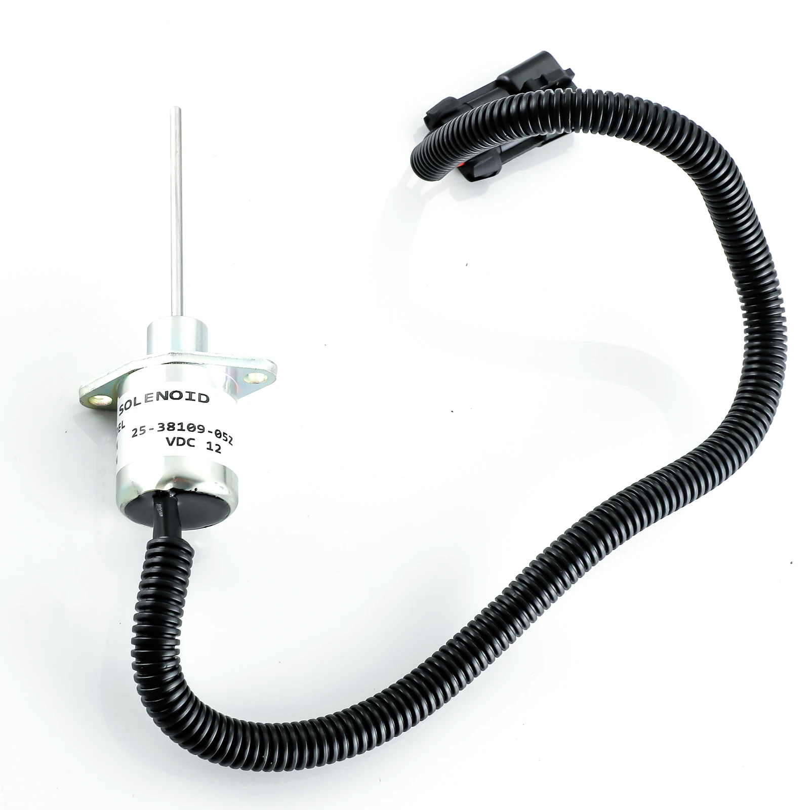 1503ES-12A5SUC9SCC28 12 فولت الوقود اغلاق الملف اللولبي 25-38109-05Z ل كوبوتا V2203DI الناقل Vvector 1800 وقف الملف اللولبي #2