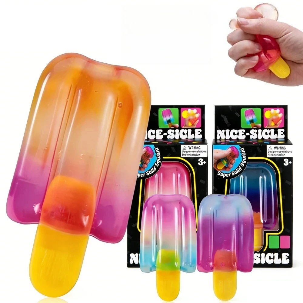 Nee Doh Schylling NICE SICLE Decompression Pinch Toy Slow Rebound Pressure-resistant Toy Anxiety Relief and Relax Kids Gifts