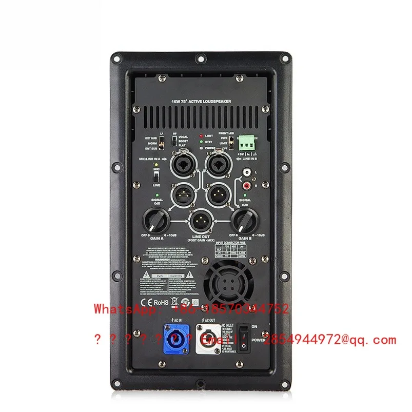 2026    12/15/18 Inch Professional Active Speaker Digital Amplifier Rear Panel Module for Performing Home Theater Conferences