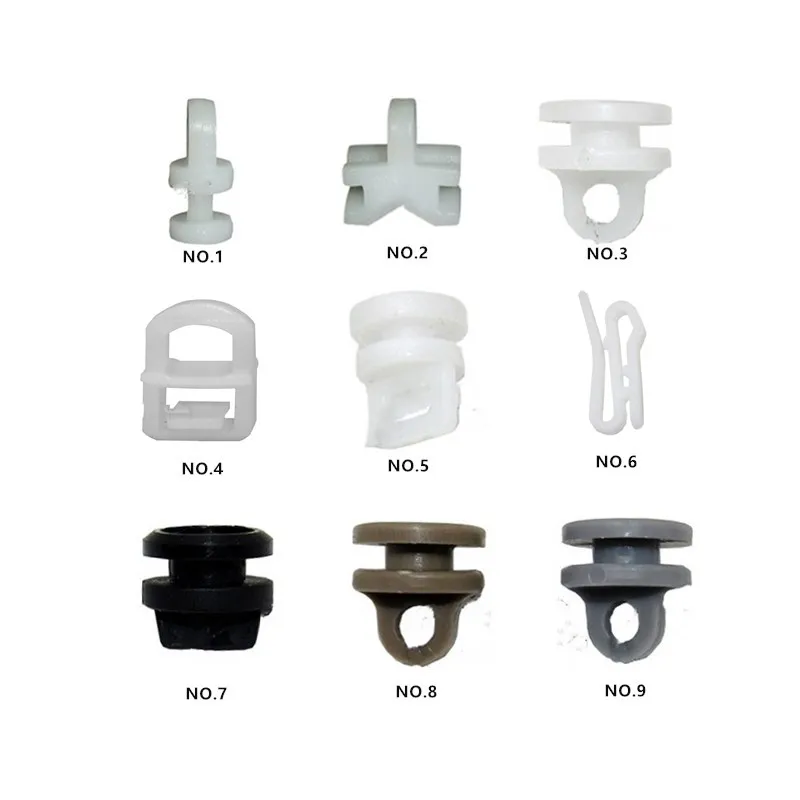 50Pcs Vans Truck Station Wagon Construction Vehicle Car Curtain Track Fastener Clip Straight Clamp