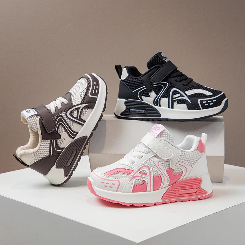 New Autumn Kid Sneaker Breathable Mesh Fashionable Children Shoe Versatile Multi-Functional SoftSoled Non-Slip Casual Sport Shoe