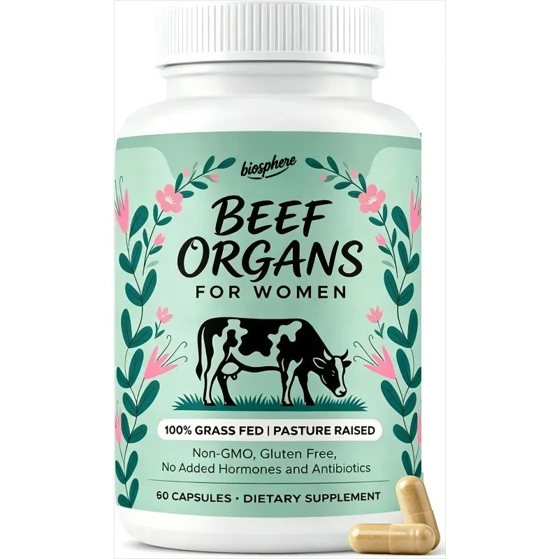 

Grass fed female beef organ supplement -60 capsules