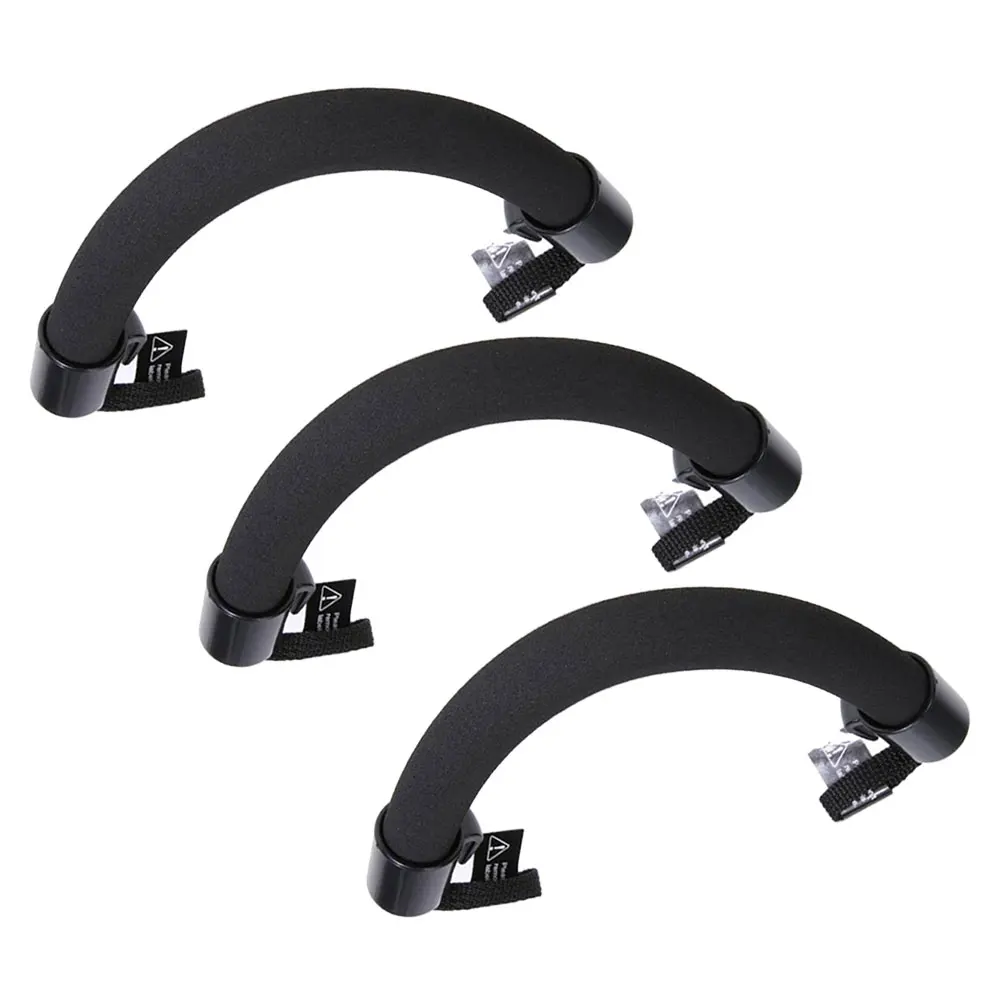 

3pcs Car Seat Back Armrest Handle Black Rear Seat Grab Bar for Seniors Travel Car Accessories Women Interior Comfort Support
