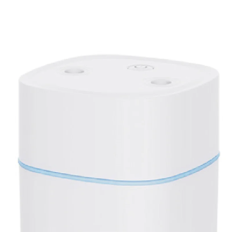 Стабильный красочный ночник, небольшой увлажнитель воздуха с двойным распылением, распылитель воздуха, USB бесшумный домашний увлажнитель воздуха, автомобильный очищающий спрей, белый