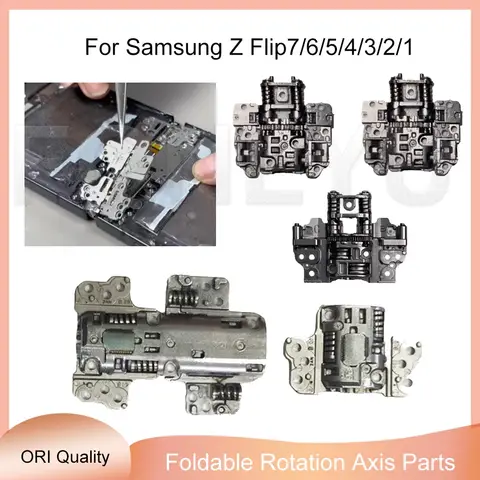 Peças de reposição do eixo de rotação da tela dobrável para Samsung Z Flip 7 3 2 4 5 6 F700 F707 F711 F7210 F731 Reparação do eixo do eixo giratório