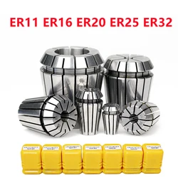 ER11 ER16 ER20 ER25 ER32 precisione Standard elastico ER morsetto mandrino per supporto mandrino macchina per incisione indurita accessorio CNC Frese per fresatura Pinze di serraggio ER Motori per mandrini di torni